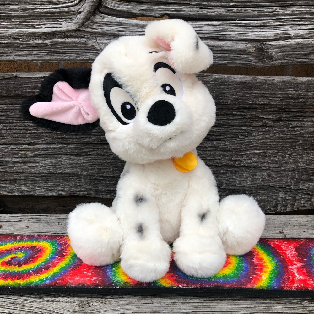 101 Dalmations Patch plush stuffed Animal 9.5” high officially licensed toy dog🖤